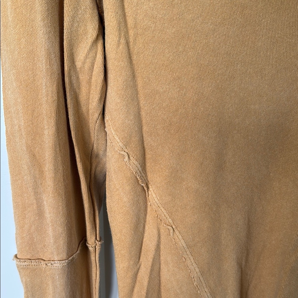 We the Free, Free People Tan Fitted Long Sleeve Blouse - Picture 6 of 8